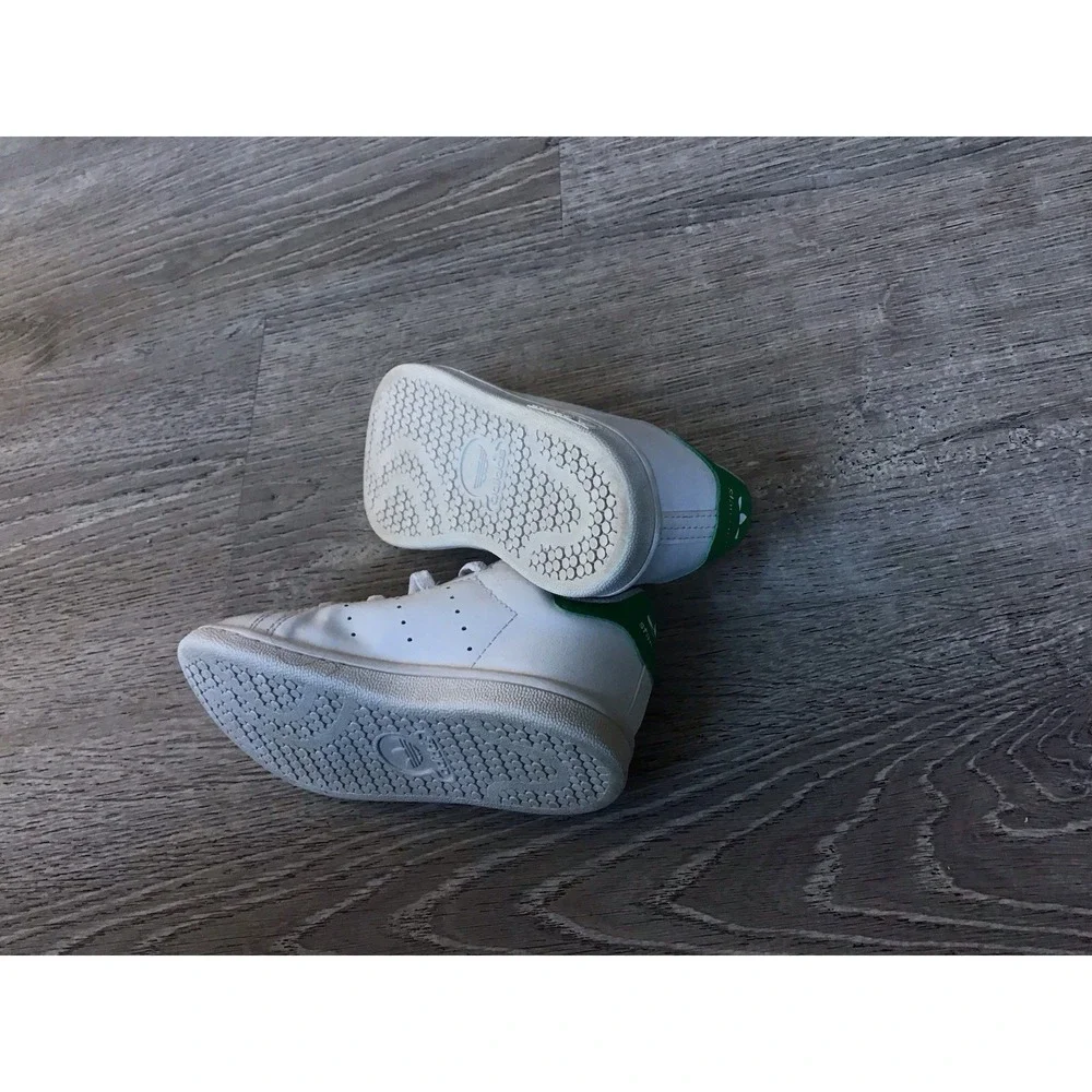 Adidas Stan Smith Toddler 9K White Lace Up Sneakers JP9723 Shoes